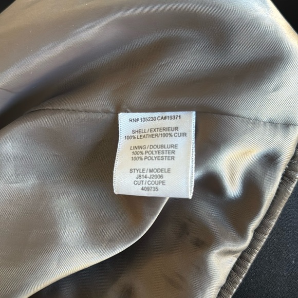 Joie Women’s Taupe Leather Jacket size Large - Picture 9 of 9